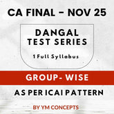 CA Final Both Group- 1 Full Syllabus Test Series | By Ym Concepts